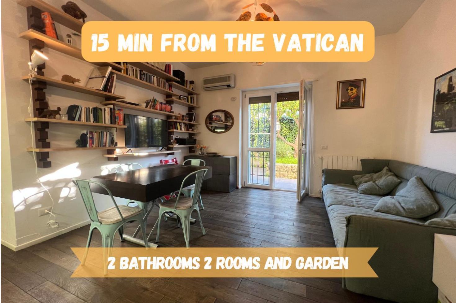 15 Min From The Vatican Wi-Fi And Garden Екстер'єр фото